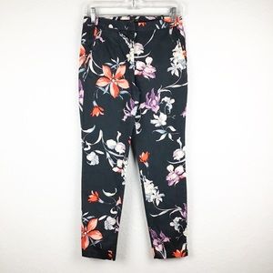 Zara Trafaluc Floral Skinny Pants